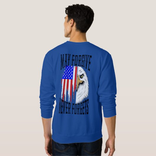 Moge vergeven, nooit vergeten Eagle sweatshirt (Achterkant volledig)