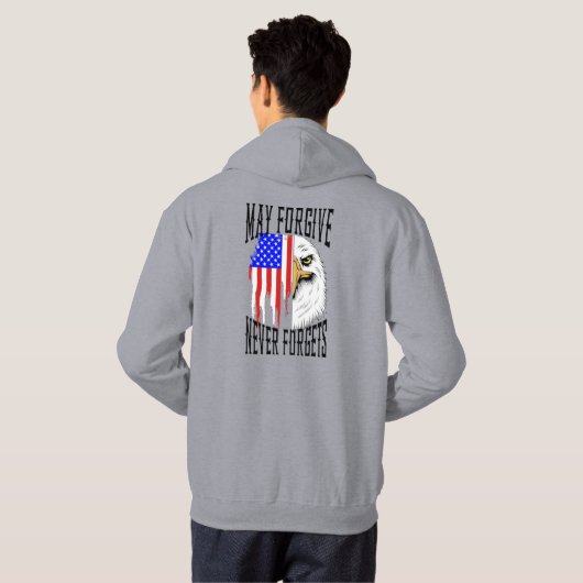 Moge vergeven, nooit vergeten Eagle sweatshirt (Achterkant volledig)