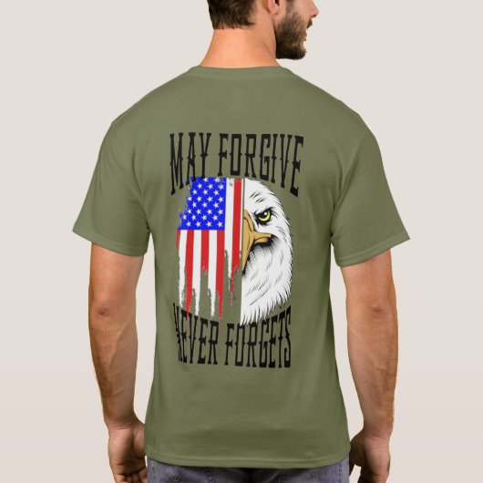 Moge vergeven, nooit vergeten Eagle T-shirt (Achterkant)