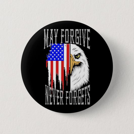 Moge vergeven, vergeet nooit Button (Voorkant)