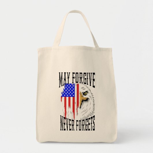 Moge vergeven, vergeet nooit Eagle Canvas tas (Voorkant)