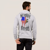 Moge vergeven, vergeet nooit Eagle Rits Hoodie (Achterkant volledig)