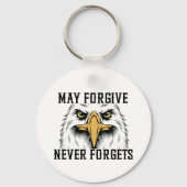 Moge vergeven, vergeet nooit Eagle Sleutelhanger (Voorkant)