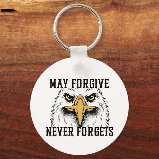 Moge vergeven, vergeet nooit Eagle Sleutelhanger (Voorkant)