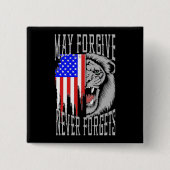 Moge vergeven, vergeet nooit Lion-Flag Button (Voorkant)