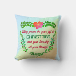 MOGE VREDE UW CADEAU ZIJN MET KERSTMIS 16x16 Kussen