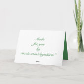 Moge zij die van ons houden, van ons houden. feestdagen kaart (Achterkant)