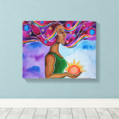 Mogelijk gemaakt 2 door Rita Loyd Canvas Afdruk (Insitu (Houten vloer))