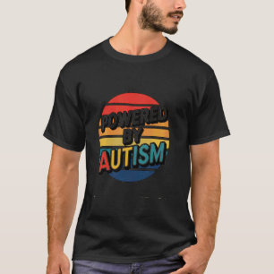 Mogelijk gemaakt door Autism Retro Steun Voor Auti T-shirt