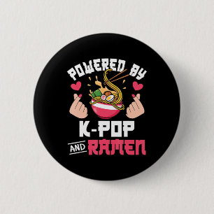 Mogelijk gemaakt door K-Pop en Ramen Schattige Kpo Ronde Button 5,7 Cm