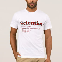 Mogelijk Mad Scientist t-shirt - Rood & Wit - Man