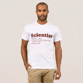 Mogelijk Mad Scientist t-shirt - Rood & Wit - Man (Voorkant volledig)