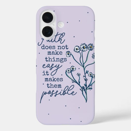 Mogelijk met geloof - Chamomile Quote Case-Mate iPhone Case (Achterkant)