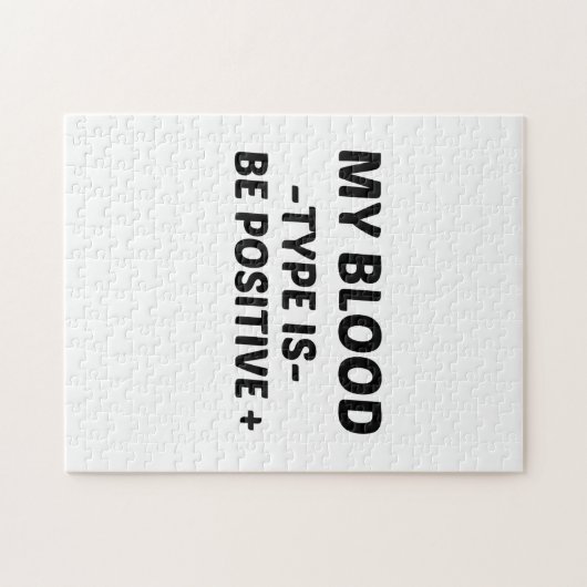 MOGELIJK MIJN BLOEDTYPE LEGPUZZEL (Horizontaal)