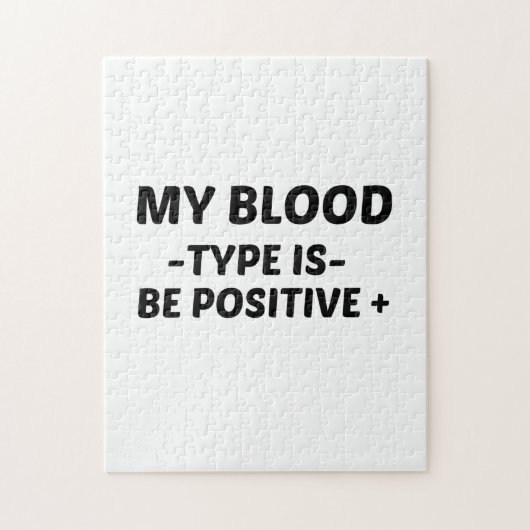 MOGELIJK MIJN BLOEDTYPE LEGPUZZEL (Verticaal)