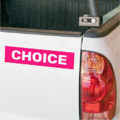 Mogelijke abortusrechten voor vrouwen roze bumpersticker (Op Truck)