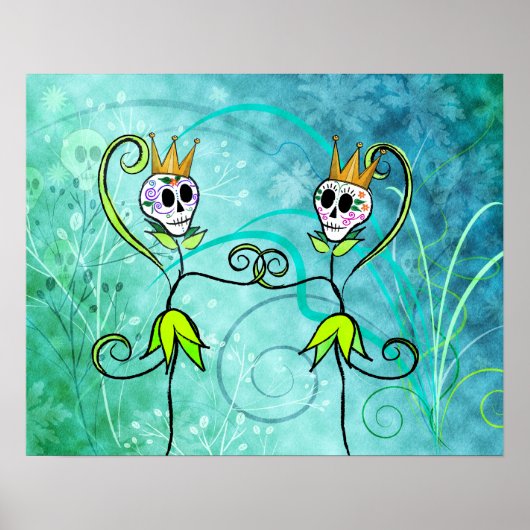 Mogelijke bloemen Suikerhuid Poster/Afdruk Poster (Voorkant)