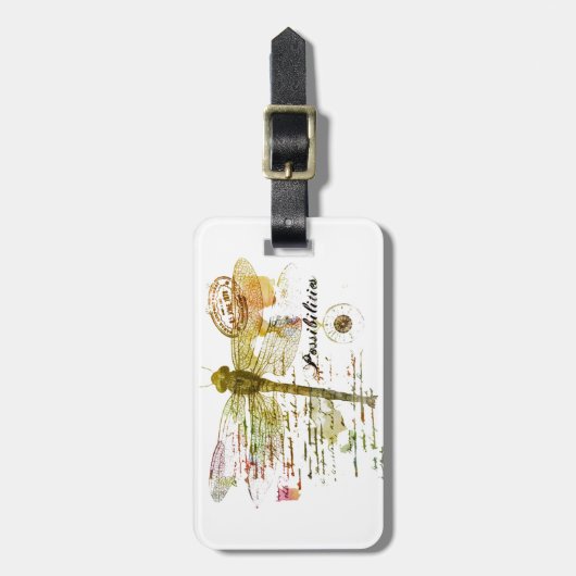 Mogelijke libellen bagagelabel (Voorkant verticaal)