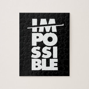 Mogelijke onmogelijke motivatie woorden legpuzzel