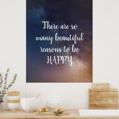 MOGELIJKE REDENEN OM GEWELDIG TE ZIJN - Night Sky  Poster (Keuken)