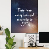 MOGELIJKE REDENEN OM GEWELDIG TE ZIJN - Night Sky  Poster (Thuiskantoor)