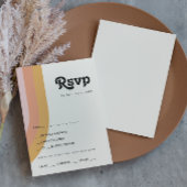 Mogelijke RSVP-kaart van het menu Rainbow 70