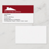 Mogelijke Visitekaartjes voor dakbedekking (Voorkant / Achterkant)