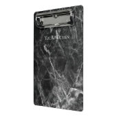 Mogelijke zwarte marmer-promotie mini klembord (Angled2)