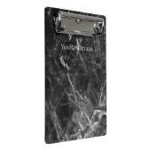 Mogelijke zwarte marmer-promotie mini klembord (Schuin)