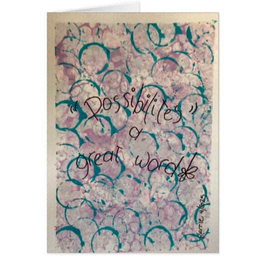 "Mogelijkheden" (Voorkant)