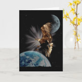 "MOGELIJKHEDEN" Bald Eagle Motivatie cadeaus Kaart (Gele Bloem)