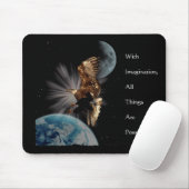 "MOGELIJKHEDEN" Bald Eagle Motivatie cadeaus Muismat (Met muis)