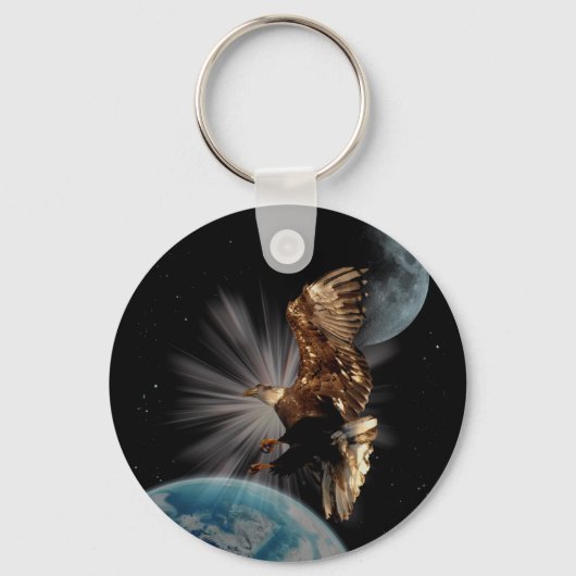 "MOGELIJKHEDEN" Bald Eagle Motivatie cadeaus Sleutelhanger (Voorkant)