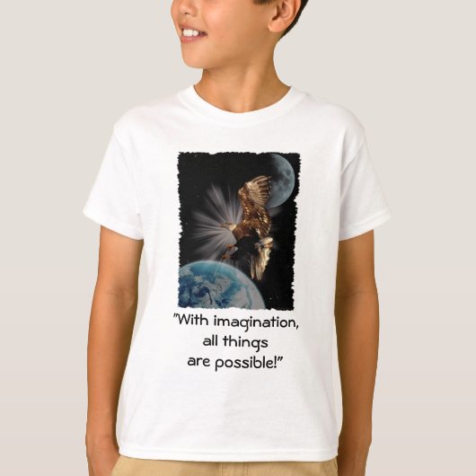 "MOGELIJKHEDEN" Bald Eagle Motivatie cadeaus T-shirt (Voorkant)