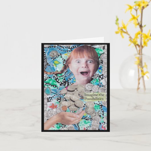 Mogelijkheden, blanco binnenin Kaart (Gele Bloem)