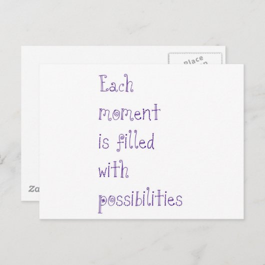 Mogelijkheden Briefkaart (Voorkant / Achterkant)