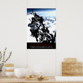 Mogelijkheden Citaat bergbeklimmer bovenaan Poster (Keuken)