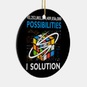 Mogelijkheden Funny Speed Cubing One Solution Wisk Keramisch Ornament (Rechts)