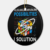 Mogelijkheden Funny Speed Cubing One Solution Wisk Keramisch Ornament (Links)