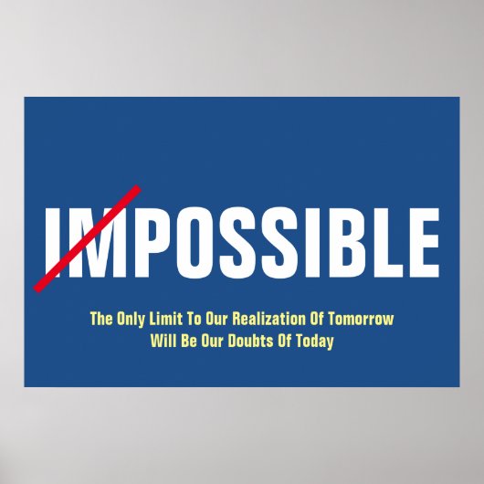 Mogelijkheden Inspirerend positief denken Poster (Voorkant)