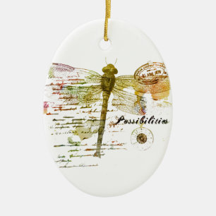 Mogelijkheden libel keramisch ornament