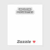 Mogelijkheden ontvouwen Potentieel Sticker (Vel)