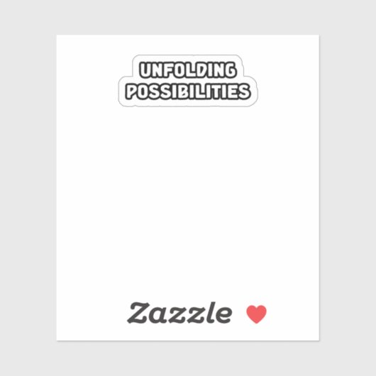 Mogelijkheden ontvouwen Potentieel Sticker (Vel)