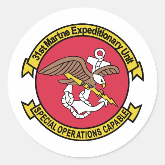 Mogelijkheden voor speciale operaties van het 31e ronde sticker (Voorkant)