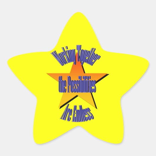 Mogelijkheden zijn eindeloze Sticker (Voorkant)