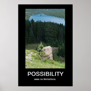 Mogelijkheid Demotivationeel Poster