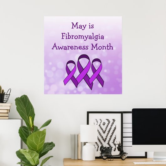 Mogelijkheid is Fibromyalgie Bewustheid Maand Post Poster (Thuiskantoor)