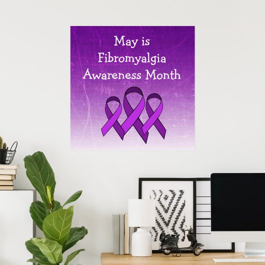 Mogelijkheid is Fibromyalgie Bewustheid Maand Post Poster (Thuiskantoor)