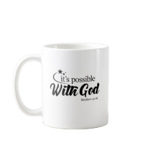 "Mogelijkheid met God" Mok van de Schrift Koffie