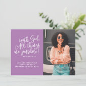 Mogelijkheid met het Afstuderen van de Foto van de Aankondiging (Staand voorkant)